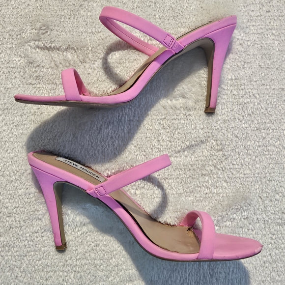 Steve Madden Pink Strappy Heels Size 9 Y2K Girlhoodcore Feminine Coquette Girl - Picture 2 of 7